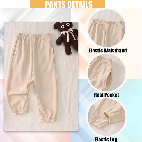 Toddler Baby Boy Clothes Outfits Waffle Knit Long Sleeve Solid Sweatshirt Tops+Pants Set 2pcs Fall Winter Sweatsuit in Kuwait