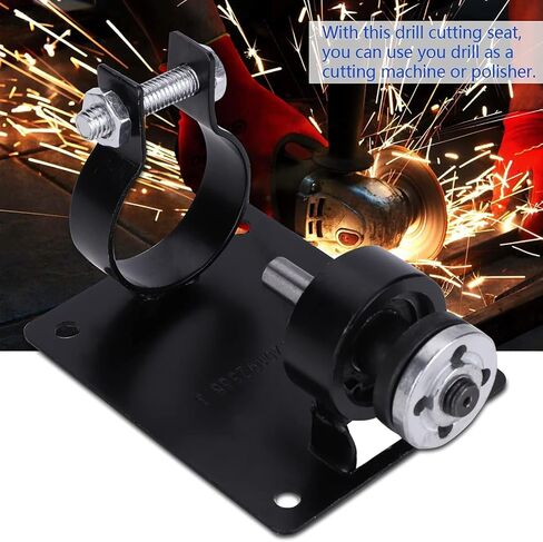 Electric Drill Cutting Stand Holder, Drill Cutting Bracket Small Bench Electric Cutting Wheel Drill Stand Seat Stand Holder for Stable Cutting Polishing Grinding(10MM) in Saudi Arabia
