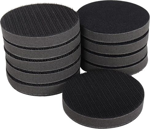 3 Inch (75mm) Soft Foam Interface Sponge Pad 10 Pack 3" Hook and Loop Replacement Orbital Sander Pad for 3 Inch Random Orbital Sander Car Auto Body Sanding Discs Backing Cushion Pads in Saudi Arabia