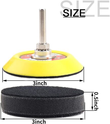 3 Inch (75mm) Soft Foam Interface Sponge Pad 10 Pack 3" Hook and Loop Replacement Orbital Sander Pad for 3 Inch Random Orbital Sander Car Auto Body Sanding Discs Backing Cushion Pads in Saudi Arabia