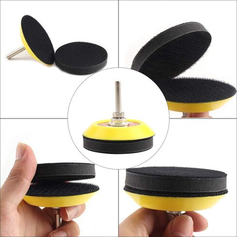 3 Inch (75mm) Soft Foam Interface Sponge Pad 10 Pack 3" Hook and Loop Replacement Orbital Sander Pad for 3 Inch Random Orbital Sander Car Auto Body Sanding Discs Backing Cushion Pads in Saudi Arabia