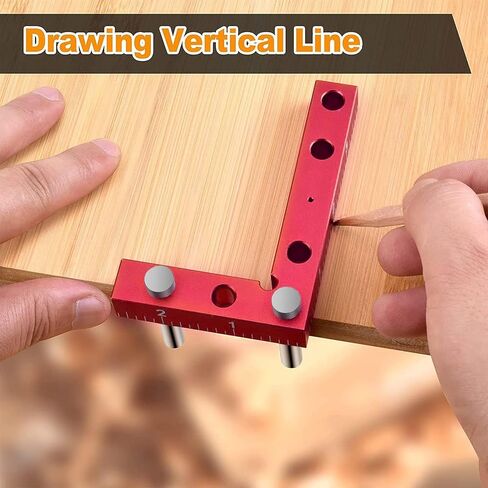 DFM Small, Center Finder Small Aluminum Alloy Center Finder Tool Dowel Drill Jig for Woodworking in Saudi Arabia