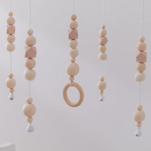 Crib Mobile Musical Box, HI BABY MONMENT Baby Rotary Mobile Crib,Imitation Wood Mobile Spinner for Crib 35 Lullabies Battery Operated with Rotating Hook Crib Mobile Motor,Volume Adjustable in Saudi Arabia