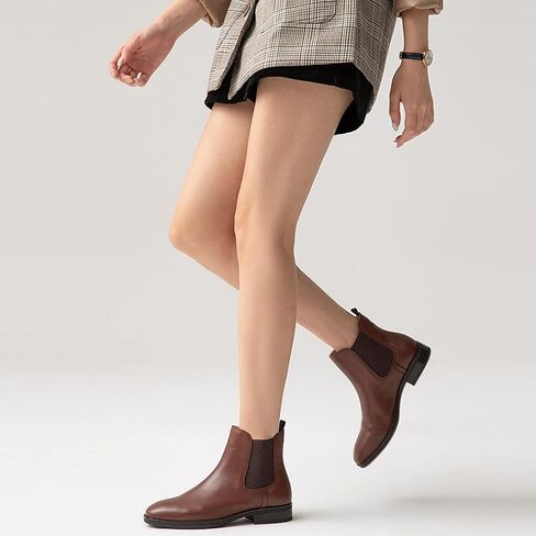 U-lite Womens Fall Winter Comfortable Stylish Leather Chelsea Ankle Boots Women Booties in Saudi Arabia