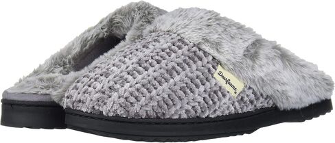 Dearfoams Women's Allison Fairisle Or Solid Chenille Knit Scuff Slipper in Saudi Arabia