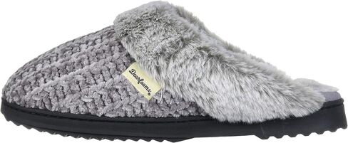Dearfoams Women's Allison Fairisle Or Solid Chenille Knit Scuff Slipper in Saudi Arabia
