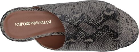 Emporio Armani Women's Snake Printed Slide Mule in Saudi Arabia