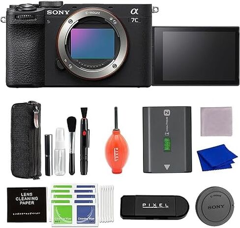 Sony Alpha 7C II Full-Frame Interchangeable Lens Camera (Black) Bundle with Advanced Accessories | Sony a7c ii in Saudi Arabia