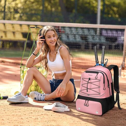 حقيبة تنس تايجير، حقائب ظهر للتنس للنساء والرجال، مضربين مع حجرة أحذية جيدة التهوية، حقيبة ظهر للتنس لمضارب التنس، مجداف كرة البيسبول، وغيرها من ملحقات التنس in Kuwait