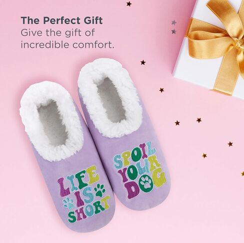 Snoozies Pairable Slipper Socks - Non-Slip Fuzzy Slippers for Women in Saudi Arabia