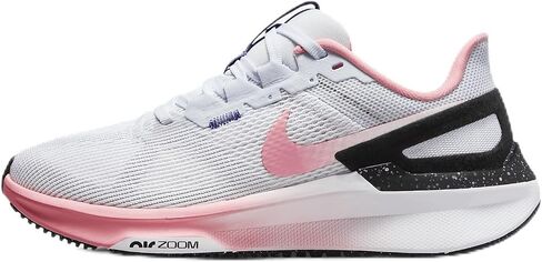 حذاء ركض Nike Structure 25 للسيدات (FQ8770-100، أبيض/أسود/أرجواني/طباشير مرجاني) in Saudi Arabia