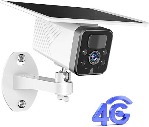 Wireless Solar Security Camera, 2K Outdoor WiFi Surveillance Camera with Spotlight, IP67, Motion Detection Alarm, Color Night Vision, 2-Way Audio, Cloud/SD Card Storage in Saudi Arabia