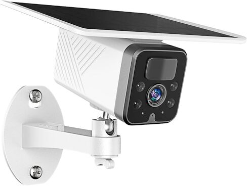Wireless Solar Security Camera, 2K Outdoor WiFi Surveillance Camera with Spotlight, IP67, Motion Detection Alarm, Color Night Vision, 2-Way Audio, Cloud/SD Card Storage in Saudi Arabia