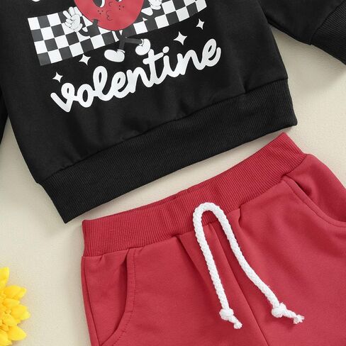 Toddler Baby Boy Clothes Pull On Sweatshirt Elastic Waist Pants 2Pcs Spring Winter Outfits in Kuwait