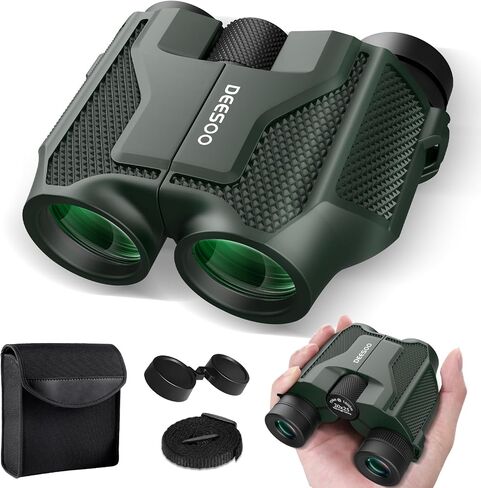 Compact Binoculars for Adults High Powered - Deesoo 20x25 Mini Small Binocular for Kids - Low Light Vision Binoculars for Bird Watching Travel Concert Hunting Hiking in Saudi Arabia