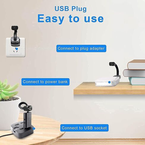 أصغر كاميرا USB واي فاي، كاميرا تجسس USB، مراقبة أمنية لمراقبة الأطفال HD1080P مع تطبيق البث المباشر، كشف الحركة، الرؤية الليلية، تخزين سحابي للمنزل/المكتب/الداخلي دعم تطبيق iOS/Android in Saudi Arabia