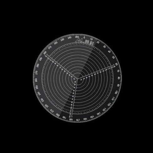 Round Center Finder Compass Clear Acrylic Lathe Centering Tool, 30cm/11.8 Inch Circle Gauge for Wood Turners Lathe Work Bowls Lathe Wood Turning Woodworking Compass in Kuwait