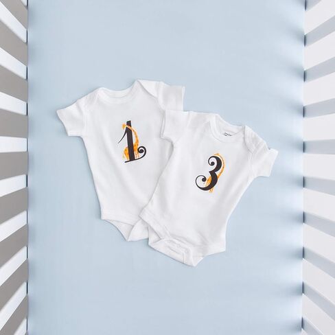 JumpOff Jo - Seize The Moment Baby Onesies، مجموعة من 1 إلى 12 قطعة واحدة مع أرقام، أساسيات حديثي الولادة in Kuwait