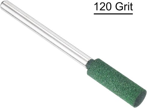 HARFINGTON 10pcs Rubber Polishing Bits, Rotary Buffing Bits with 8mm (5/16-inch) Mounted Cylindrical Head, 3mm (1/8-inch) Shank, for Metal, Jewelry, Stone, Rock Grinding, Green in Saudi Arabia