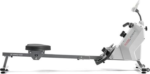 Sunny Health & Fitness Smart Silent Magnetic Rowing Machine with Aluminum Dual Slide Rail - Magnetic Resistance Rower Designed for Full-Body Workouts and Users up to 300 LB with Free SunnyFit App in Kuwait