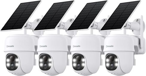 4G LTE Cellular Security Camera-No WiFi Outdoor Camera Wireless with 5W Solar Panel, 2K 360° Color Night Vision, PIR Motion, TF Card Storage, Works with Alexa, SIM Card Included, B6 4G 1P in Saudi Arabia