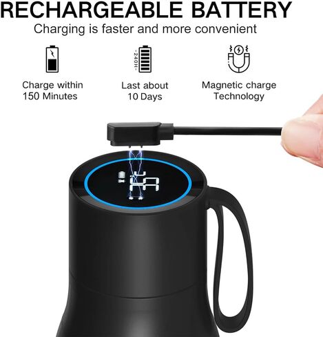 vsitoo Self-Cleaning Smart Water Bottle, Vacuum Stainless Steel Insulated Water Bottle with Handle Double-wall, Keep Drink Hot or Cold, Leak Proof, Standard Metal Canteen for Gym and Outdoor, 15 oz in Saudi Arabia