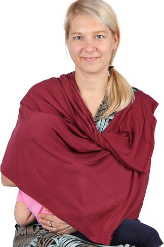 NeoTech Care Baby Nursing Cover Breastfeeding Scarf | Soft Fabric (Gray) in Saudi Arabia