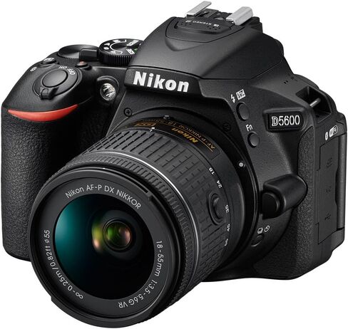 Nikon D5600 24.2MP Digital SLR Camera w/AF-P 18-55mm f/3.5-5.6G VR Lens (1576B) - 16GB Deluxe Kit(Renewed) in Saudi Arabia