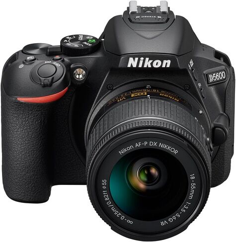 Nikon D5600 24.2MP Digital SLR Camera w/AF-P 18-55mm f/3.5-5.6G VR Lens (1576B) - 16GB Deluxe Kit(Renewed) in Saudi Arabia