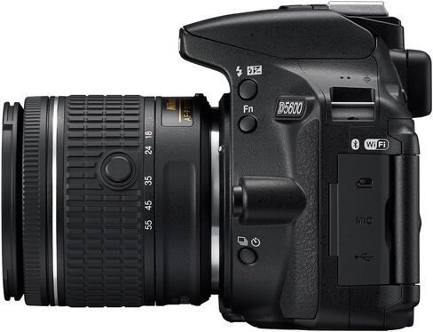 Nikon D5600 24.2MP Digital SLR Camera w/AF-P 18-55mm f/3.5-5.6G VR Lens (1576B) - 16GB Deluxe Kit(Renewed) in Saudi Arabia
