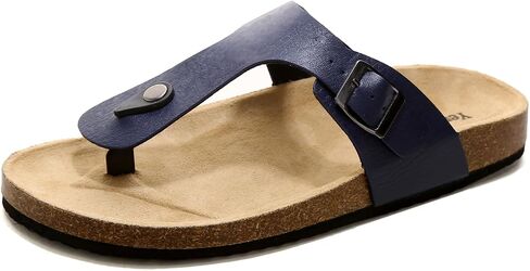 Womens Sandals, Genuine Leather Beach Slides Cork Footbed Slippers Non-Slip Mens Slides, Outdoor Vacation Women Footwear, Essentials Sandals in Saudi Arabia
