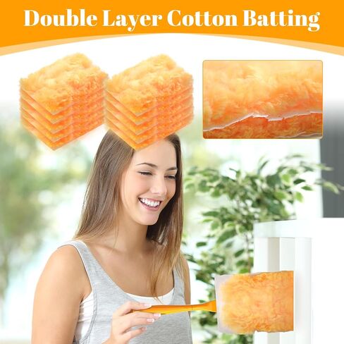 Duster Refills with Duster Refills,10 Count 180 Heavy Duty Dusters Refills,Multi Surface Heavy Duty Feather Dusters Kit for Cleaning Kitchens,Bedrooms,Bathrooms,Studies,Cars in Saudi Arabia