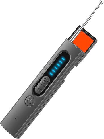 Hidden Camera Detectors, Listening Device Detector, GPS Tracker Detector, Anti-Spy Detector, Bug Detector Electronic Sweeper, RF Signal Detector, 5 Levels Sensitivity 4 Modes, 30H Working Time in Saudi Arabia
