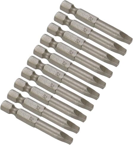 SQ3 مربع رئيس مفك بت مجموعة 1/4 بوصة عرافة عرقوب S2 الصلب مربع رئيس قرص الطاقة بت 2 بوصة طول-10 قطعة in Kuwait