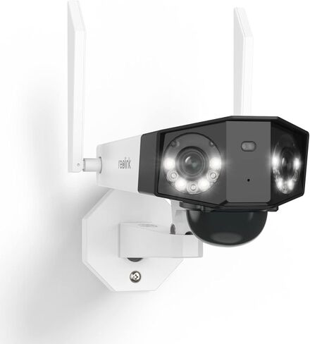 كاميرا ريولينك الأمنية الخارجية واي فاي لاسلكية، رؤية واسعة للغاية 180 درجة، رؤية ليلية ملونة 8 ميجابكسل، بطارية تعمل بالطاقة الشمسية، 2.4/5 جيجا هرتز واي فاي، لا حاجة إلى محور، اكتشاف الشخص/المركبة، IP66 مقاوم للماء، Duo 2 in Kuwait