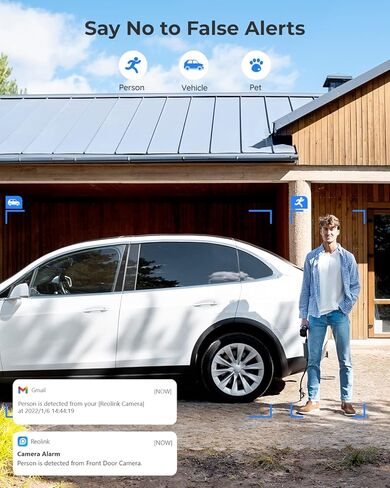 كاميرا ريولينك الأمنية الخارجية واي فاي لاسلكية، رؤية واسعة للغاية 180 درجة، رؤية ليلية ملونة 8 ميجابكسل، بطارية تعمل بالطاقة الشمسية، 2.4/5 جيجا هرتز واي فاي، لا حاجة إلى محور، اكتشاف الشخص/المركبة، IP66 مقاوم للماء، Duo 2 in Kuwait