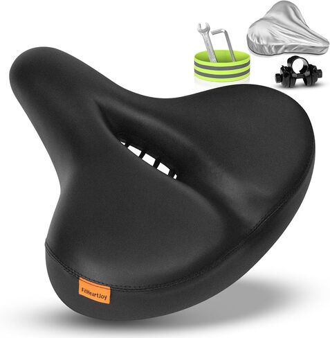 Bike Seat for Men Women, Bike Saddle with Dual Shock Absorbing Ball Memory Foam, Comfortable Bicycle Seat Cushion Compatible with Peloton Seat Cushion Exercise Bike, 350 lbs Capacity in Saudi Arabia