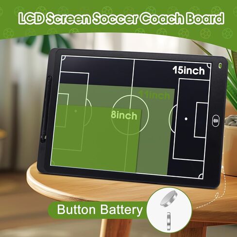 لوحة تدريب كرة القدم، لوحة تدريب لمدربي كرة القدم، مجموعة لوحة مغناطيسية تكتيكية قابلة للطي، لوحة تدريب استراتيجية محمولة مع قلم تحديد جاف وحقيبة بسحاب للتدريب على الهدايا in Kuwait