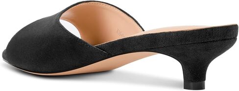 TNYNFBEB Womens Low Kitten Heel Peep Open Toe Sandals Mules Shoes Slip-on Slingback Party Prom Cute Dress 1.4 Inches Heels in Saudi Arabia