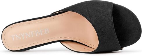 TNYNFBEB Womens Low Kitten Heel Peep Open Toe Sandals Mules Shoes Slip-on Slingback Party Prom Cute Dress 1.4 Inches Heels in Saudi Arabia