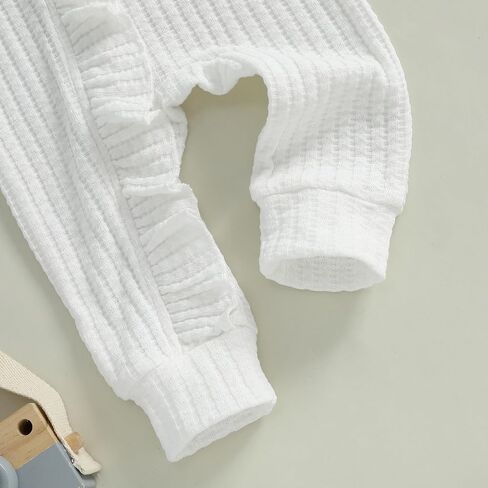 Newborn Baby Girl Clothes Long Sleeve Jumpsuit Romper Hospital Coming Home Outfit Preemie Girl Clothes in Kuwait