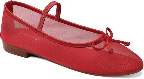 MUCCCUTE Women's Mesh Ballet Flats, Round Toe Ballerina Flats Shoes Casual Dress Mary Jane Flats in Saudi Arabia