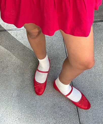MUCCCUTE Women's Mesh Ballet Flats, Round Toe Ballerina Flats Shoes Casual Dress Mary Jane Flats in Saudi Arabia