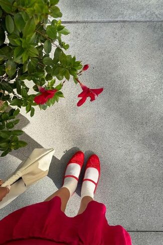 MUCCCUTE Women's Mesh Ballet Flats, Round Toe Ballerina Flats Shoes Casual Dress Mary Jane Flats in Saudi Arabia