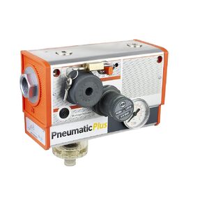 PneumaticPlus ONE4A-N4GS All-in-One Air Prep Unit 1/2" NPT (Particualte Air Filter, Regulator, and Integrated Shut Off Valve), (3) 1/4" NPT Air Outlet, Manual Drain