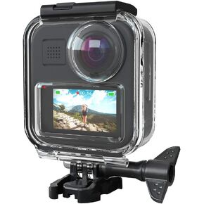 Touchscreen Waterproof Housing Case for Gopro Max 360 Action Camera,20M/65FT Underwater Diving Protective Shell for GoPro Max Camera Accessories
