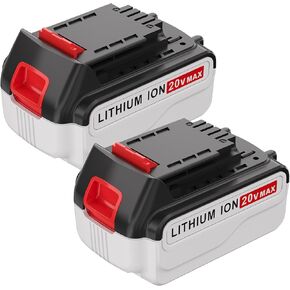 20V 6.0Ah LBXR20 Replacement for Black and Decker 20V Lithium Battery LB20 LST220 LBX20 LBXR2020-OPE LBXR20B-2 LB2X4020 2Packs