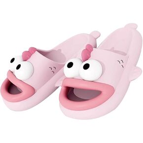 Tongue Slippers Fish Cloud Slides for Women Men Animals Slippers Open Toe Slide Sandals Fish Flops Summer Non-Slip Beach Shower Shoes