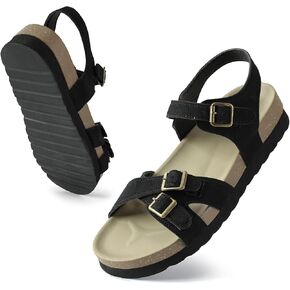 Women's Sandals Summer Leather Flat Shoes Comfort Walking Summer Shoes