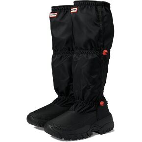 Hunter Wanderer Tall Snow Boots for Women - Waterproof Keep Foot Dry, Foldable Upper for Customised Look, and High-Rise Design Black 8 M
